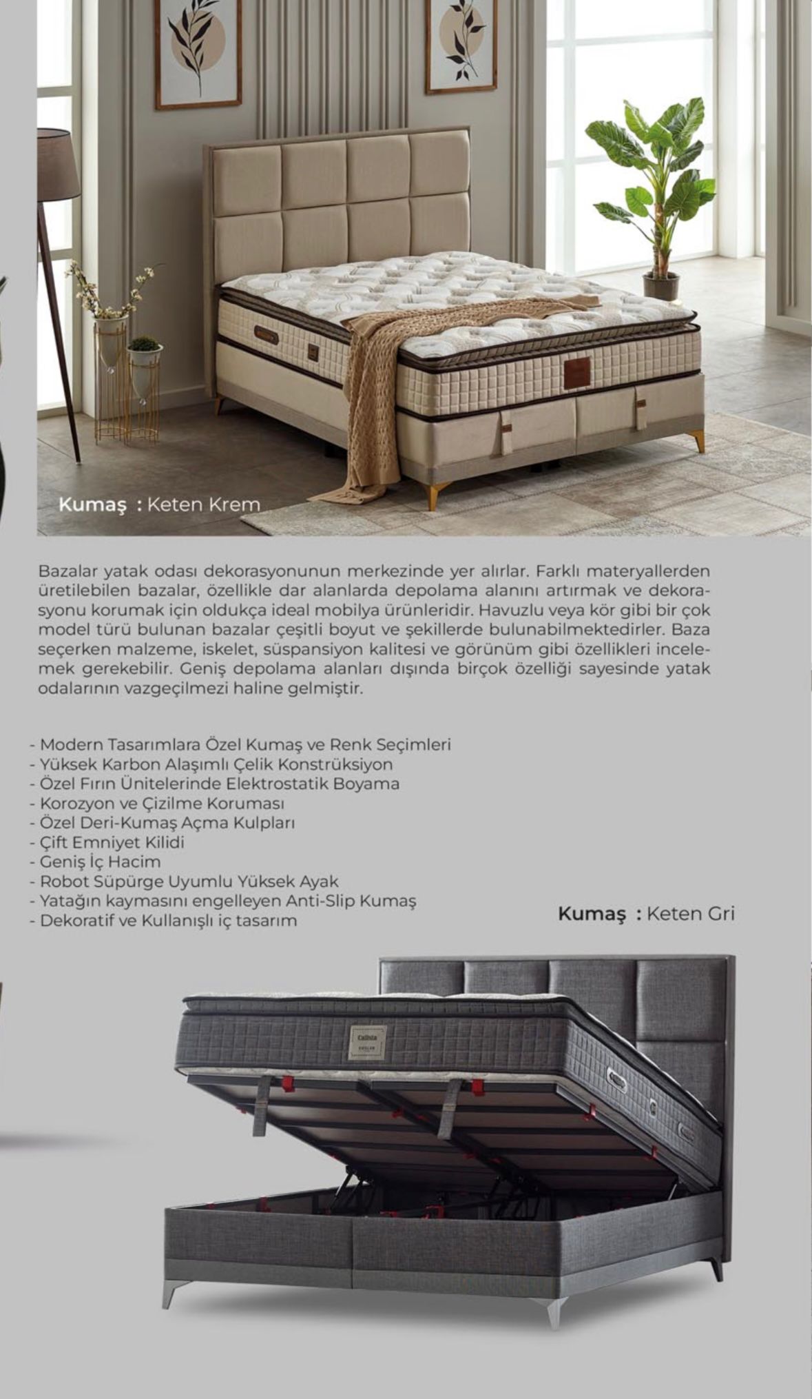 SÜSLER 160X200 CALİSTA YATAK