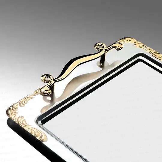 NEHİR LALEZAR ALTIN ÇAY TEPSİ