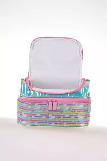 Kids & Love Unicorn Aynalı Simli Beslenme Çantası 24x15x15 (l7065)