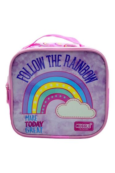 Beslenme Çantası Soft Rainbow Pembe Termoslu Beslenme Çantası
