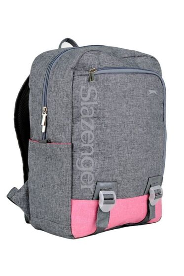 Slazenger Gri-pembe Ara Boy Okul Ve Sırt Çantası