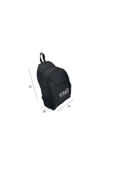 Unisex F90 Outdoor Siyah Üç Bölmeli Mini Sırt Günlük Küçük Boy Astarlı Su Geçirmez Kumaş 8255