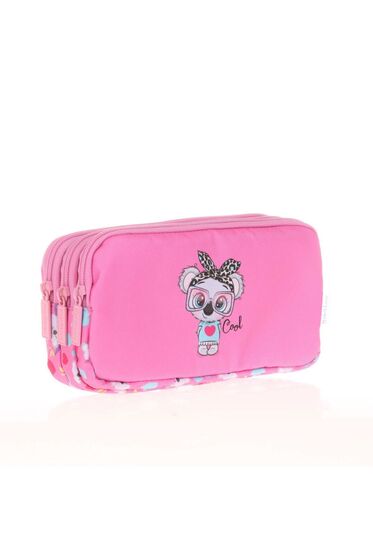 Kids&love 3 Bölmeli Kalem Çantası Pullu-rugan Koala L8102