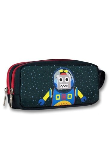 Ümit Çanta Iki Bölmeli Kız Çocuk Astronot Kalem Çantası - Mor 3012