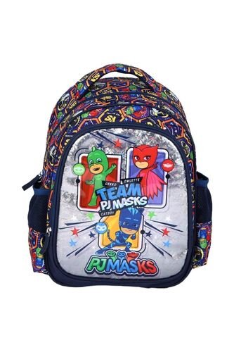 Pj Masks Iki Bölmeli Ilkokul Erkek Çocuk Sırt Çantası - Parlak Ön Yüzey