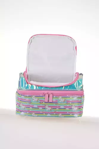 Kids & Love Unicorn Aynalı Simli Beslenme Çantası 24x15x15 (l7065)