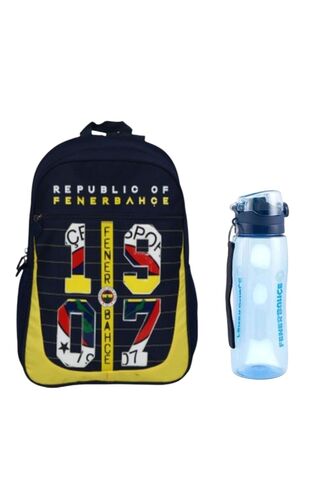 Republic of Fenerbahçe Kabartmalı İlkokul Çantası ve 700 ml Matara Seti