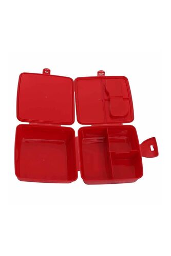 4 Bölmeli Plastik Beslenme Kutusu Kırmızı (OTTO-42556)