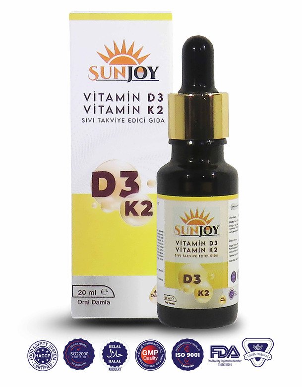 Sunjoy D3K2 Vitamin Takviyesi