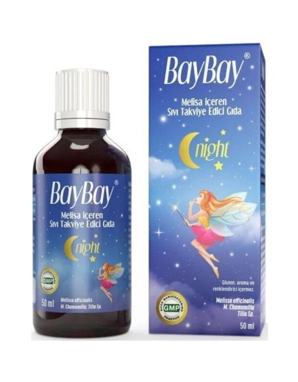 Baybay Night Melisa İçeren Bitkisel Damla 50 Ml