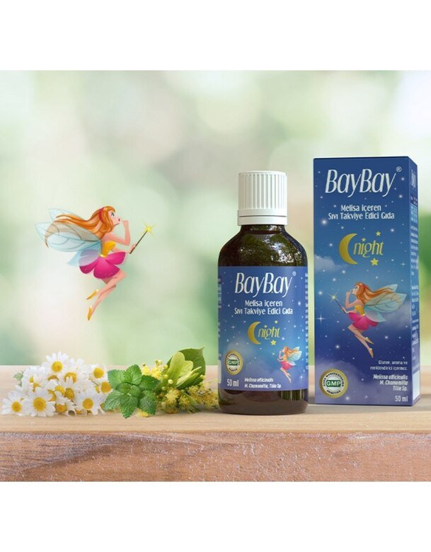 Baybay Night Melisa İçeren Bitkisel Damla 50 Ml