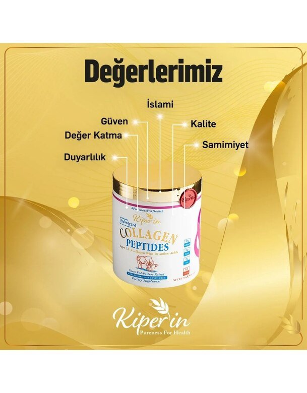 Kiperin Collagen Peptitler içeren Diyet Takviyesi(50günlük) 3509