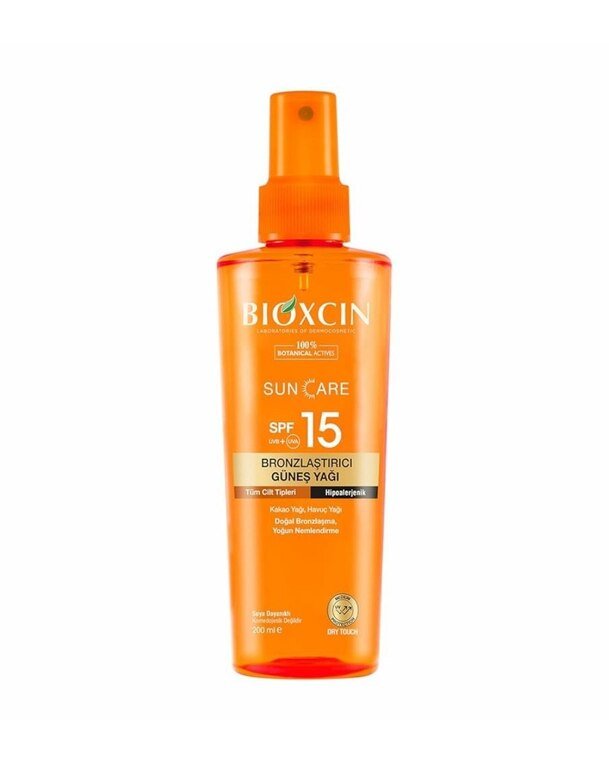 Bioxcin Sun Care Bronzlaştırıcı Yağ SPF15 200 ml 31187