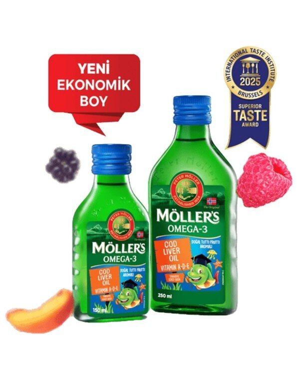 Möller's Omega-3 Balık Yağı Şurubu Tutti Frutti 150 ml