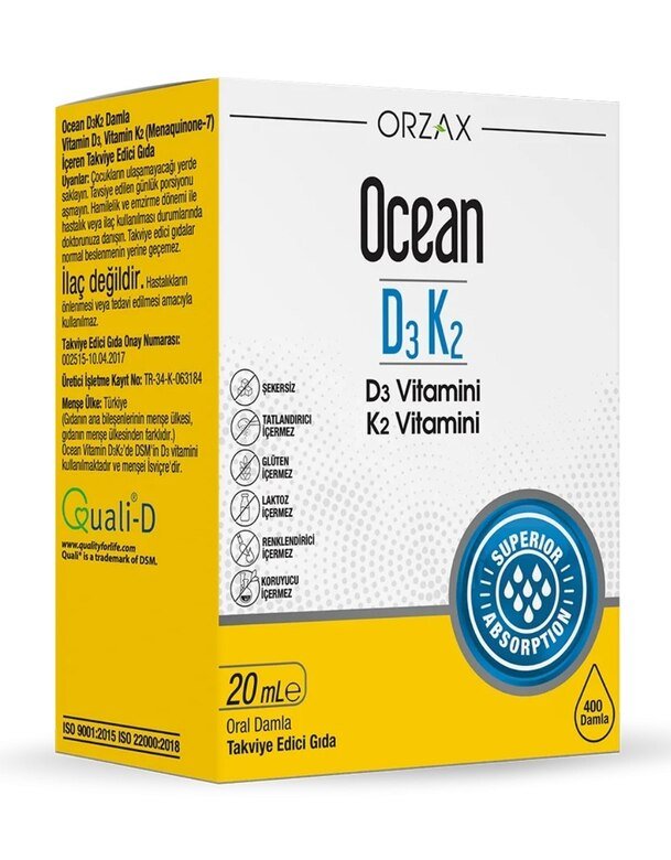 Ocean D3K2 Damla 20 Ml