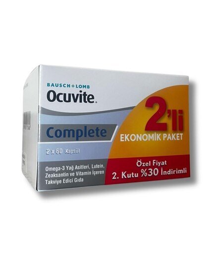 Ocuvite Complete 2 Li Paket (Özel Fiyat Etiketli) 12/2026