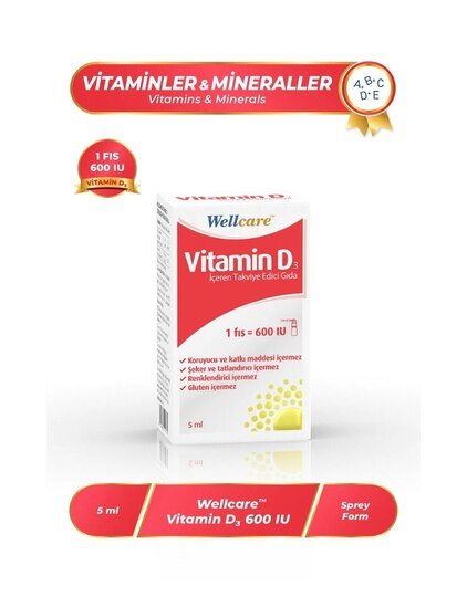 Wellcare Vitamin D3 600 IU 5 Ml - 06/2028