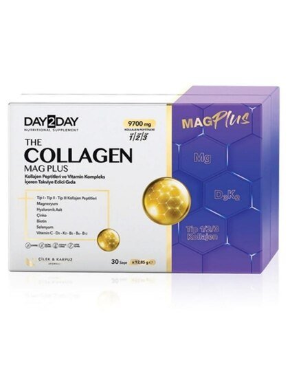 Day2Day Collagen Mag Plus Çilek Karpuz Aromalı 30 Saşe