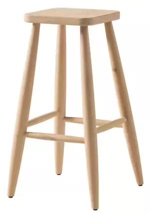 Ahşap 65 cm Kare Bar Tabure Sandalye
