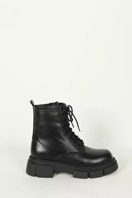 Kadın Bej Hakiki Deri Bot