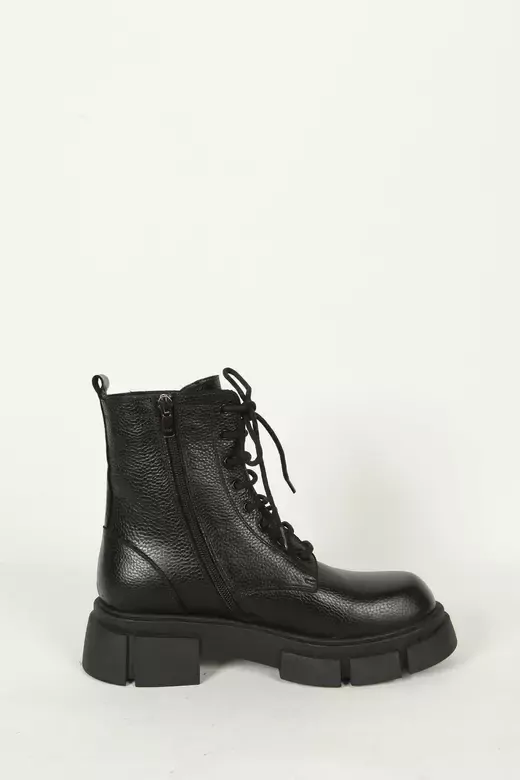 Kadın Bej Hakiki Deri Bot