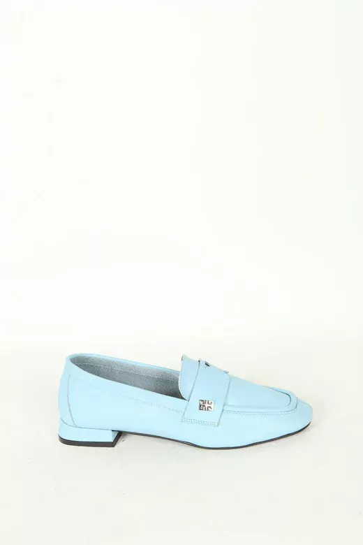 Kadın Deri Babet Mavi