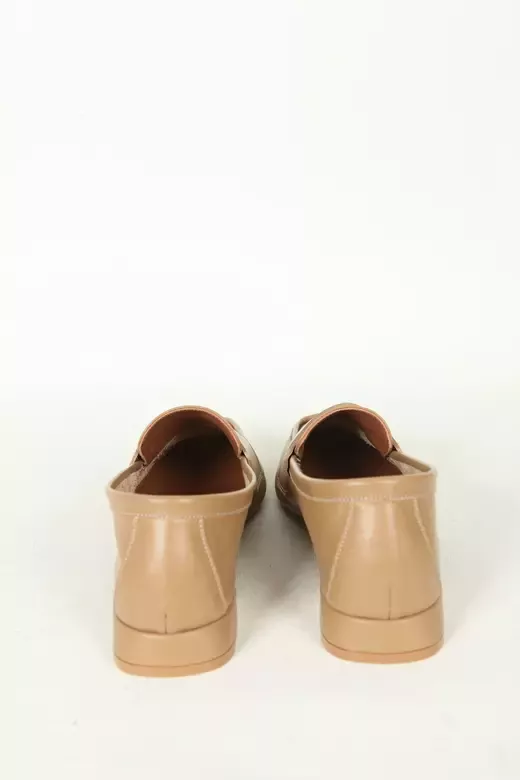 Kadın Deri Babet Mavi