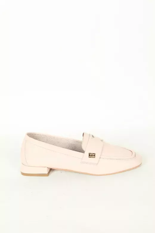 Kadın Deri Babet Mavi