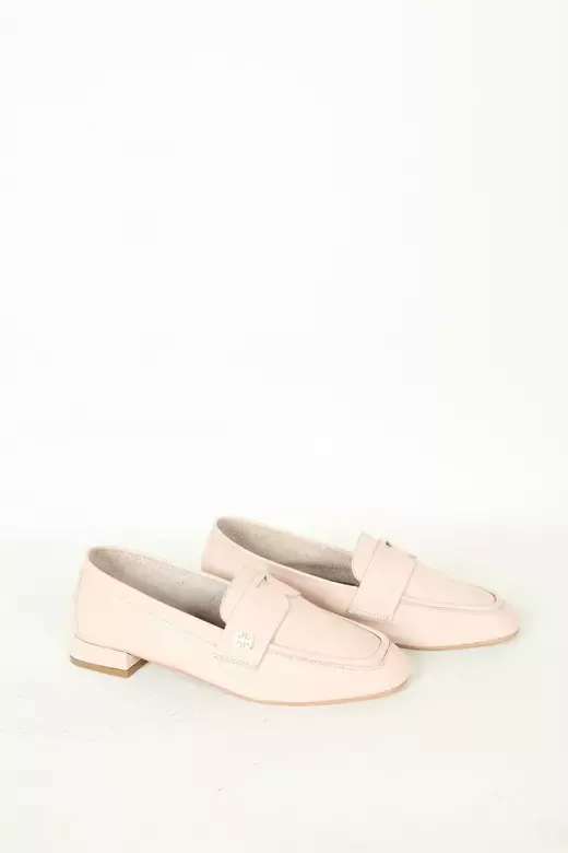 Kadın Deri Babet Mavi