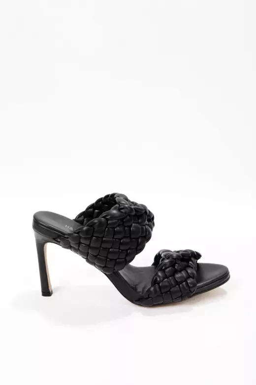 Bottega Beyaz Topuklu Terlik