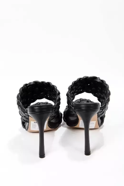 Bottega Beyaz Topuklu Terlik