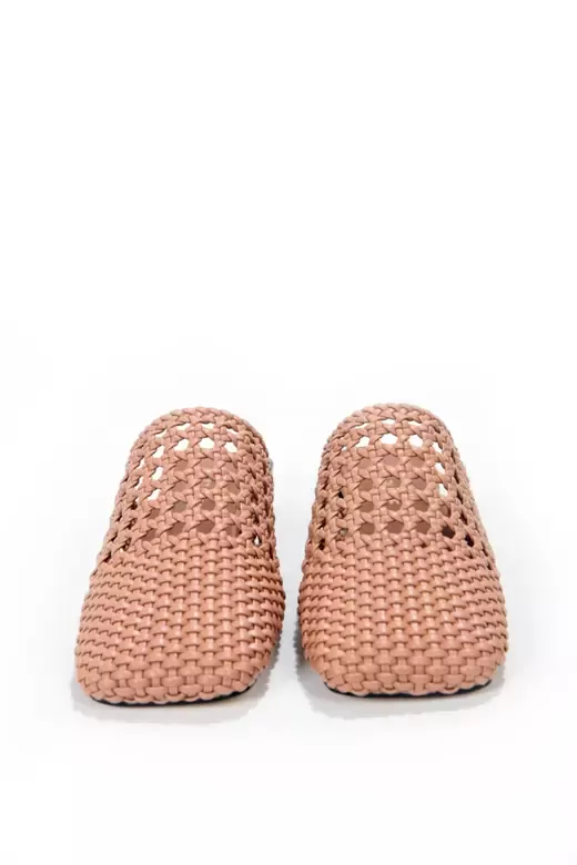 Kadın Taba Örgülü Terlik