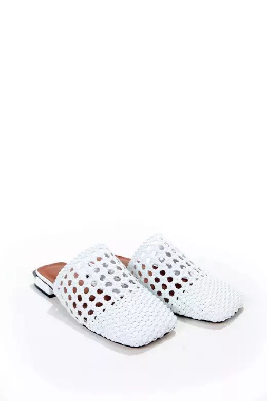 Kadın Taba Örgülü Terlik