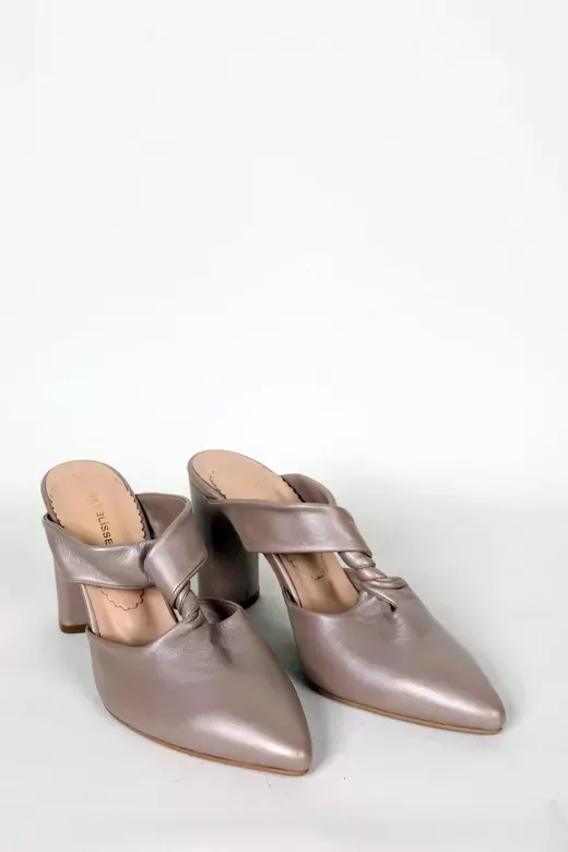 Kadın Siyah Hakiki Deri Detaylı