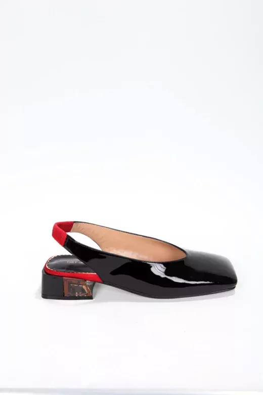 Kadın Siyah Rugan Ayakkabı