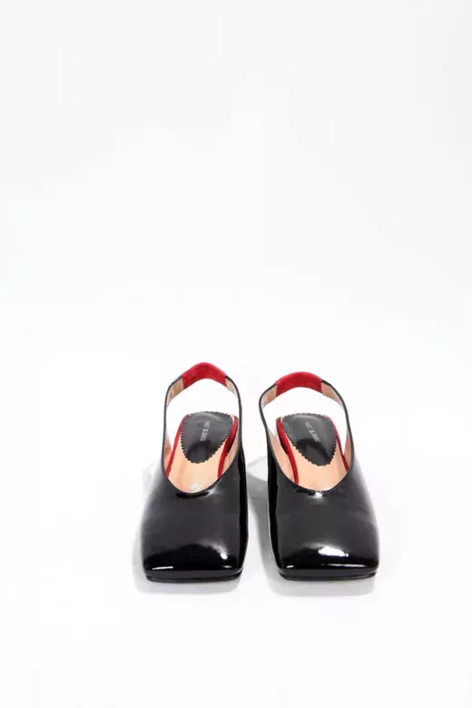 Kadın Siyah Rugan Ayakkabı