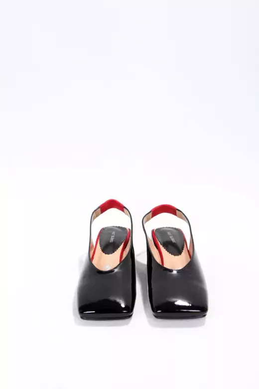 Kadın Siyah Rugan Ayakkabı