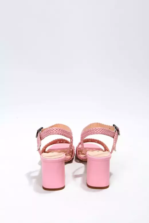 Kadın Siyah Örgülü Sandalet