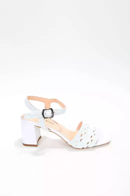 Kadın Siyah Örgülü Sandalet