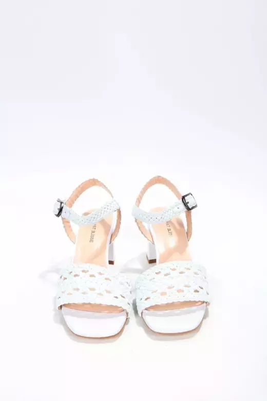 Kadın Siyah Örgülü Sandalet