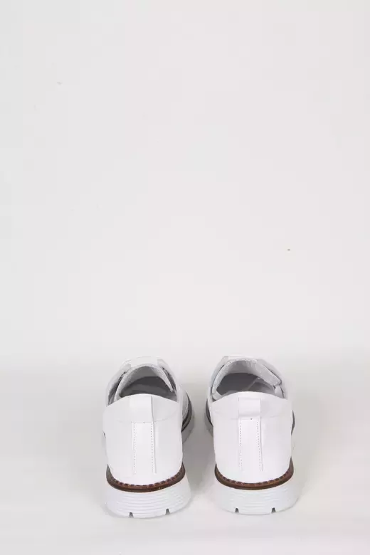 Kadın Yeşil Deri Sneaker Spor Ayakkabı