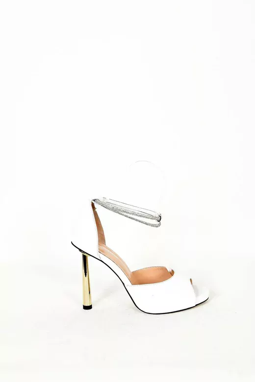 Kadın Hakiki Deri Topuk Detaylı Ayakkabı