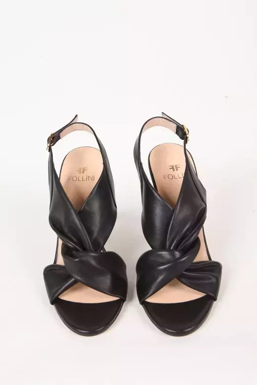 Kadın Deri Ayakkabı Topuklu Siyah