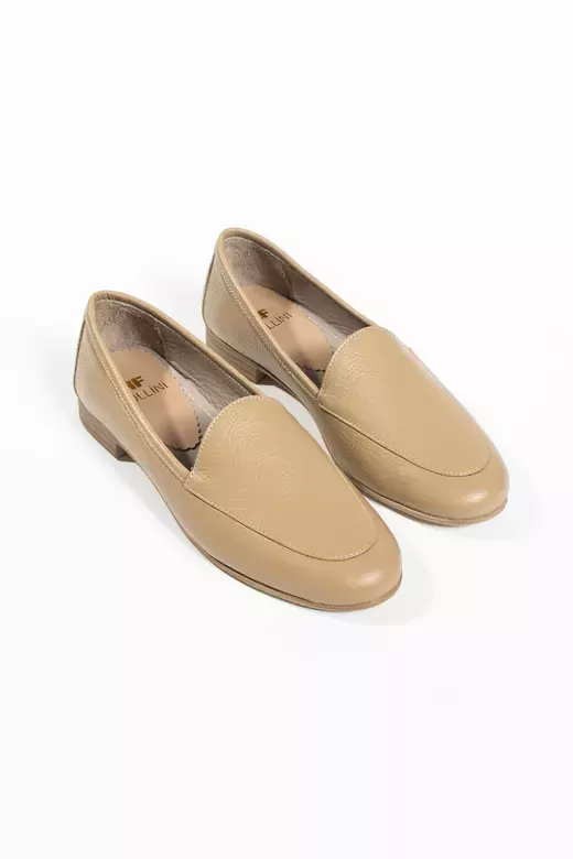 Kadın Hakiki Deri Babet Vizon