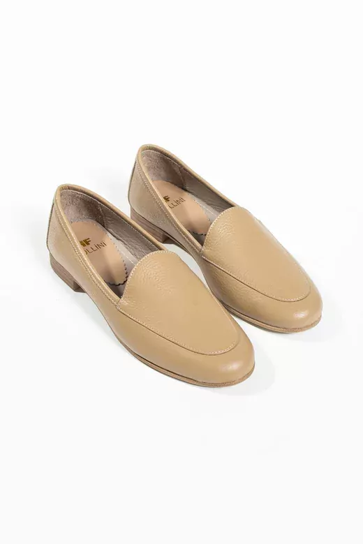 Kadın Hakiki Deri Babet Vizon