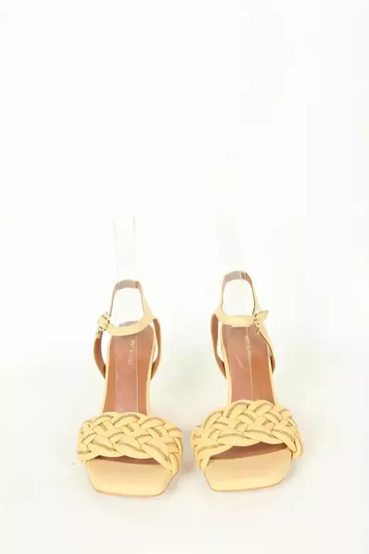 Kadın Detay Örgülü Sandalet