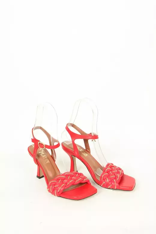 Kadın Detay Örgülü Sandalet