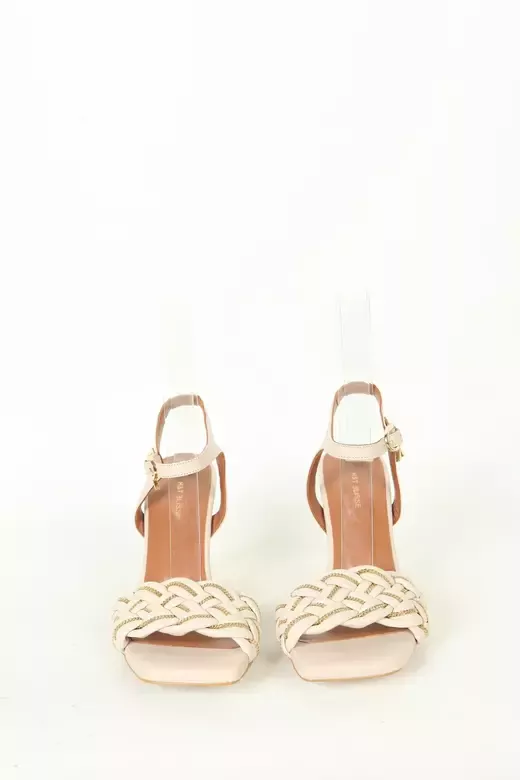 Kadın Detay Örgülü Sandalet