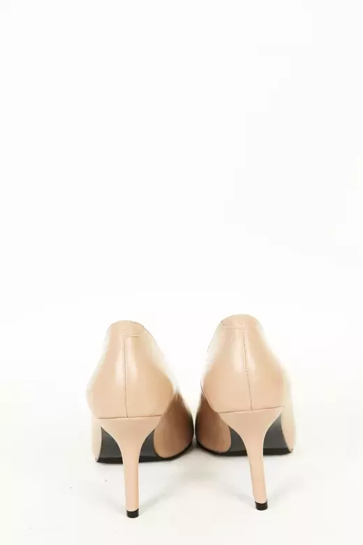 Kadın Yeşil Hakiki Deri Stiletto