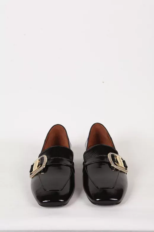 Kadın Deri Ayakkabı Siyah Rugan